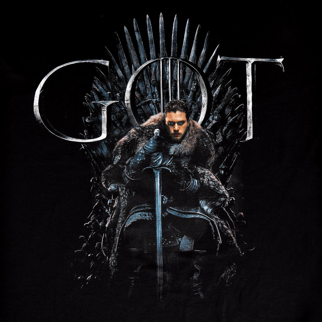 Productafbeelding Game of Thrones - Jon Snow Voor De Troon T-shirt zwart