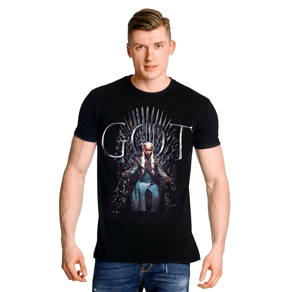 Productafbeelding Game of Thrones - Daenerys For The Throne T-Shirt zwart