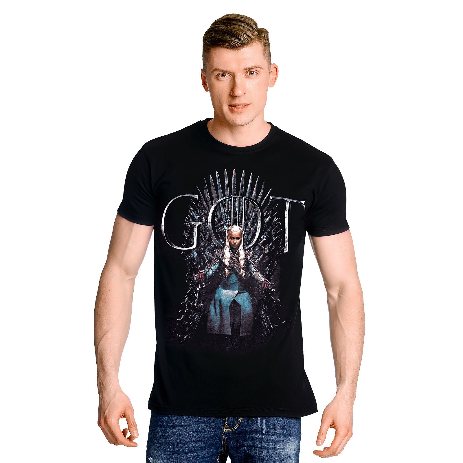 Productafbeelding Game of Thrones - Daenerys For The Throne T-Shirt zwart