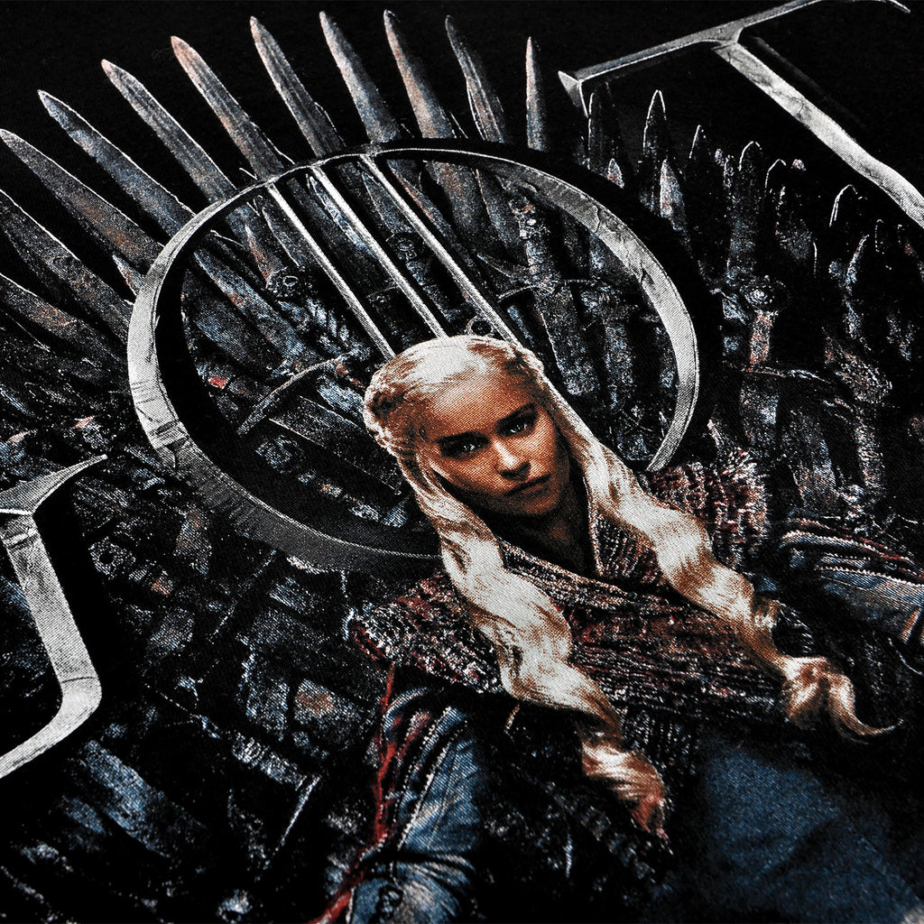 Productafbeelding Game of Thrones - Daenerys For The Throne T-Shirt zwart