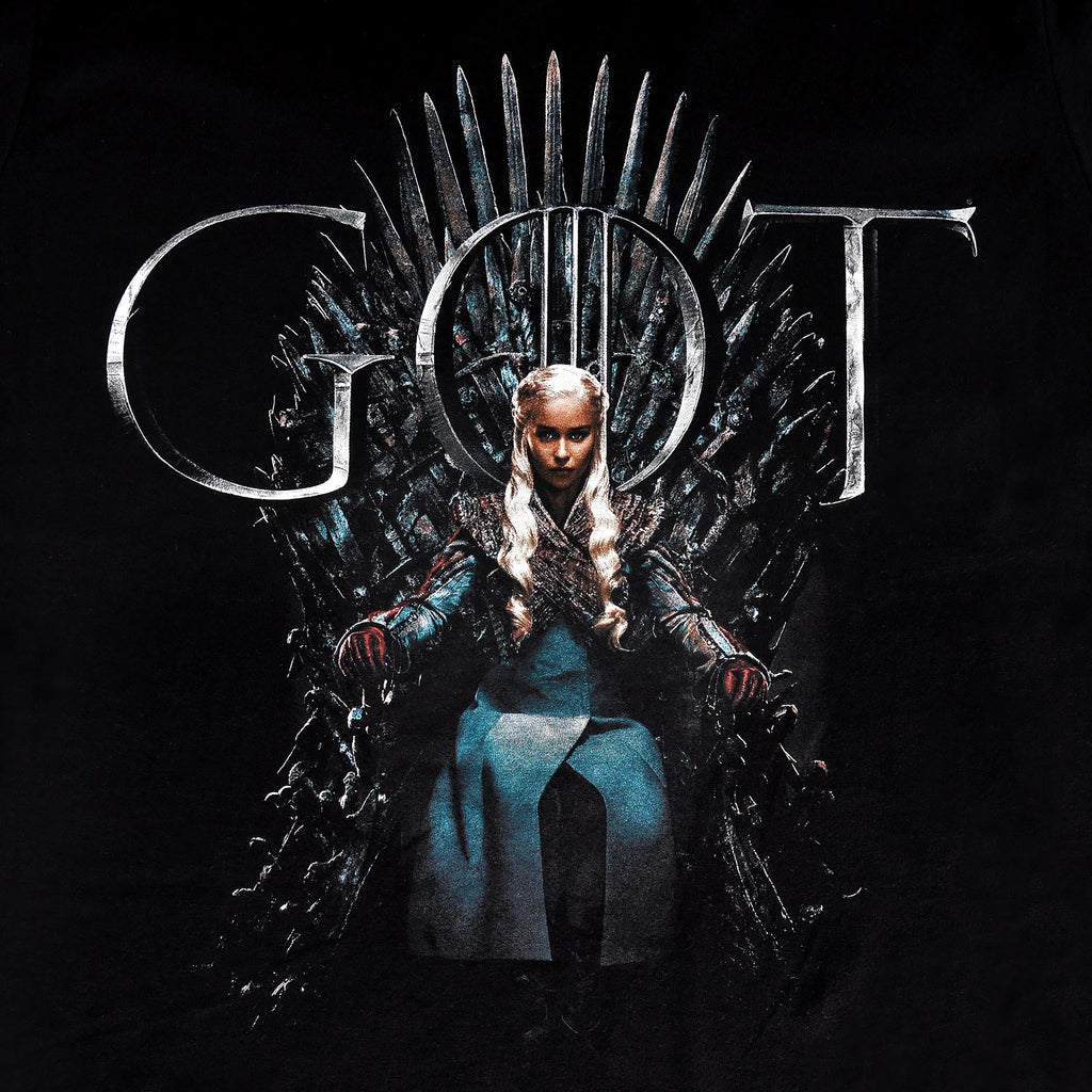 Productafbeelding Game of Thrones - Daenerys For The Throne T-Shirt zwart