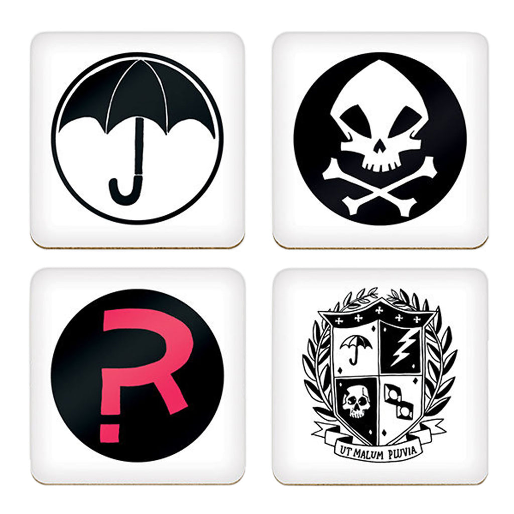 Productafbeelding The Umbrella Academy - Symbolen Onderzetter Set van 4