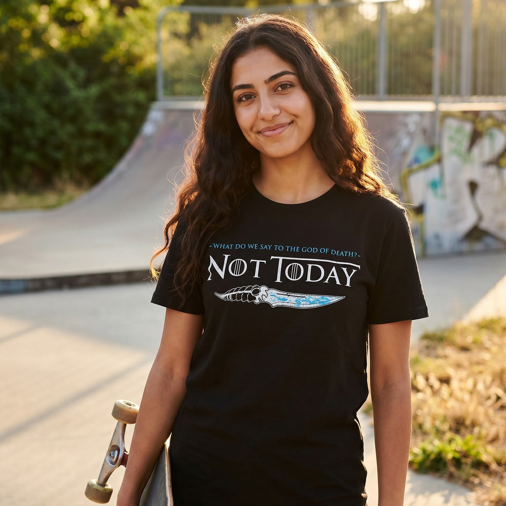Productafbeelding Not Today T-Shirt voor Game of Thrones Fans Zwart