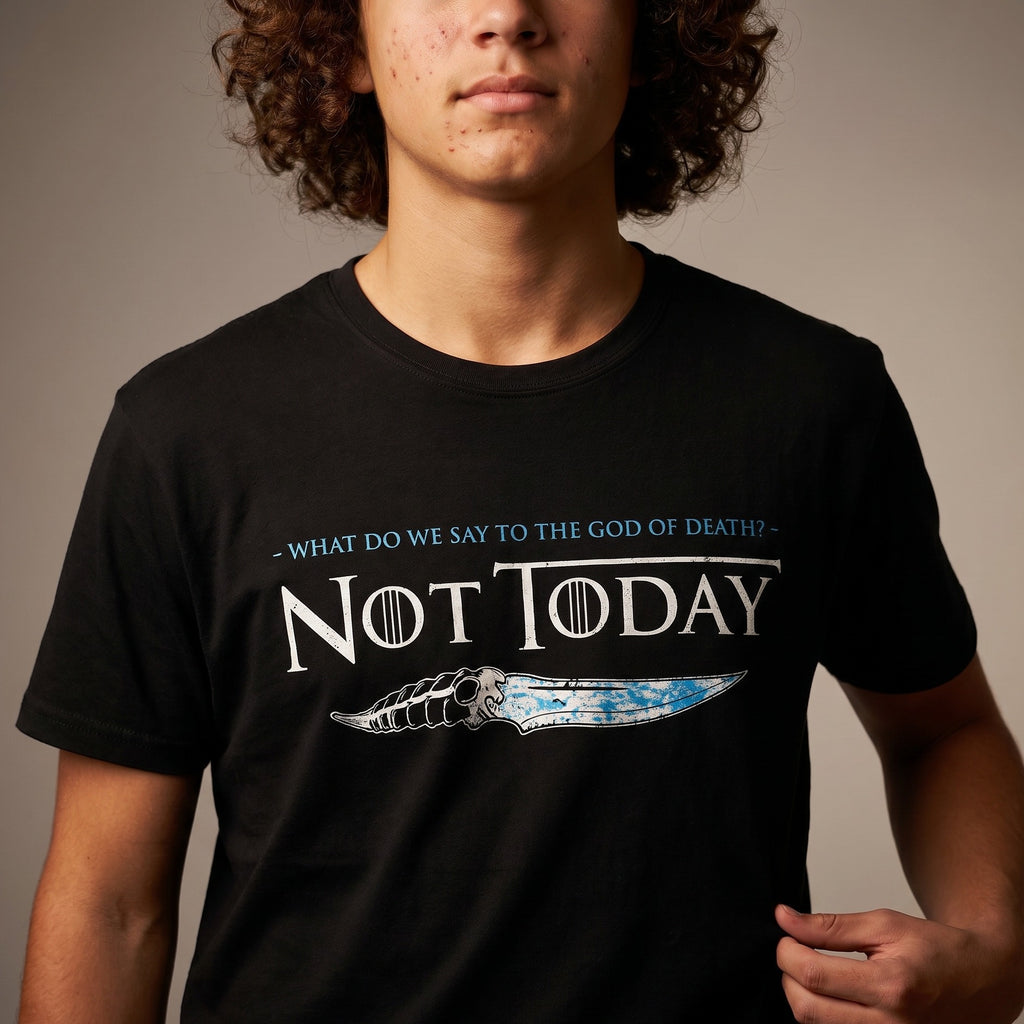 Productafbeelding Not Today T-Shirt voor Game of Thrones Fans Zwart