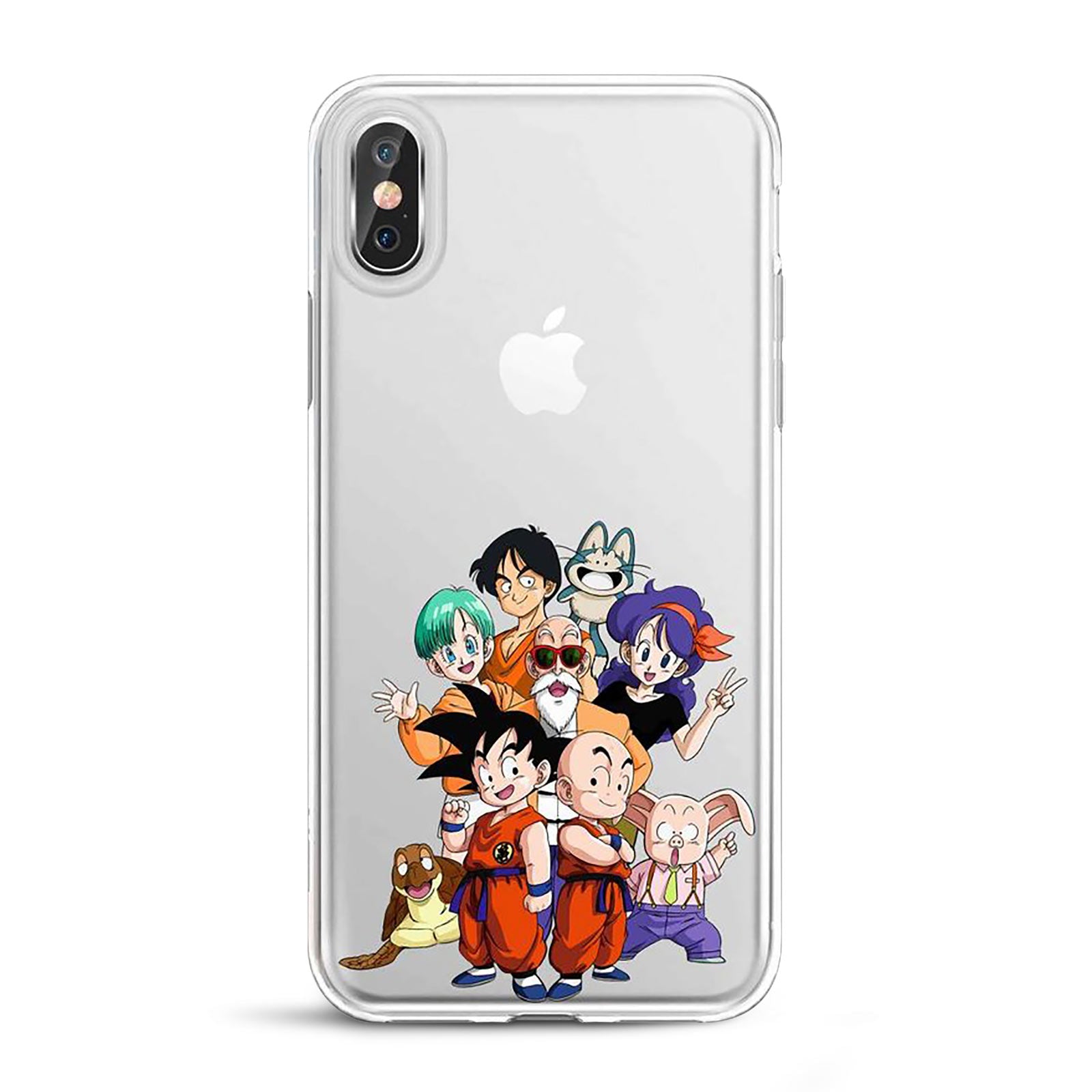 Productafbeelding Dragon Ball - Personages iPhone X / XS Telefoonhoesje Siliconen Transparant
