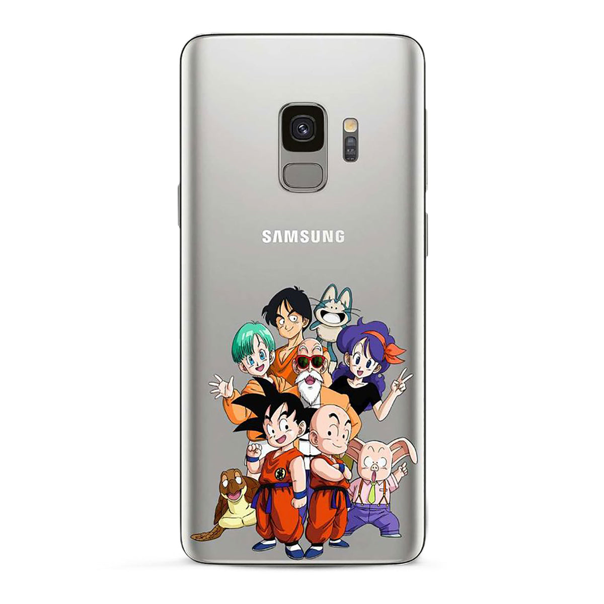 Productafbeelding Dragon Ball - Personages Samsung Galaxy S9 Telefoonhoesje Siliconen Transparant