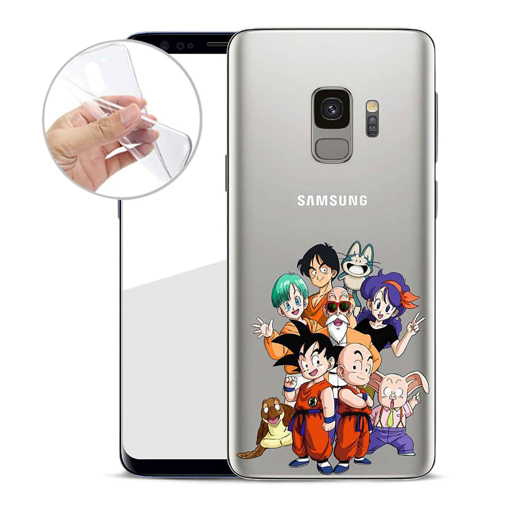 Productafbeelding Dragon Ball - Personages Samsung Galaxy S9 Telefoonhoesje Siliconen Transparant