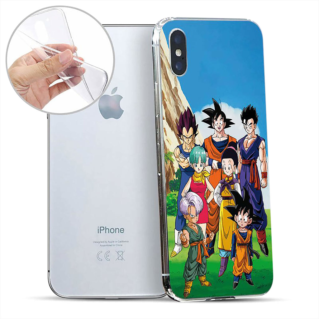 Productafbeelding Dragon Ball Z - Familie & Vrienden iPhone X / XS Siliconen Telefoonhoesje