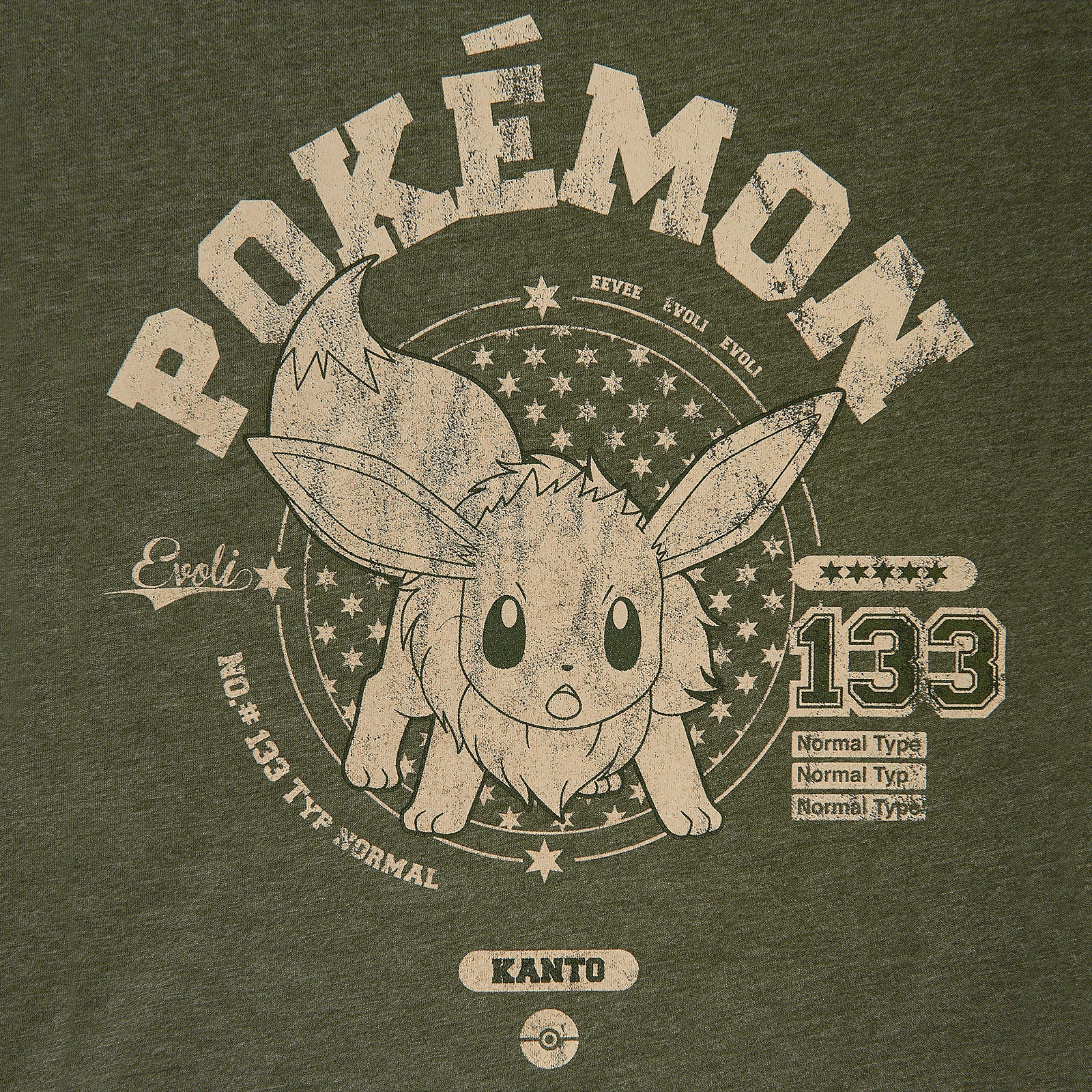 Productafbeelding Pokemon - Eevee T-shirt groen