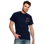 Productafbeelding Deadpool - Pocket T-shirt blauw