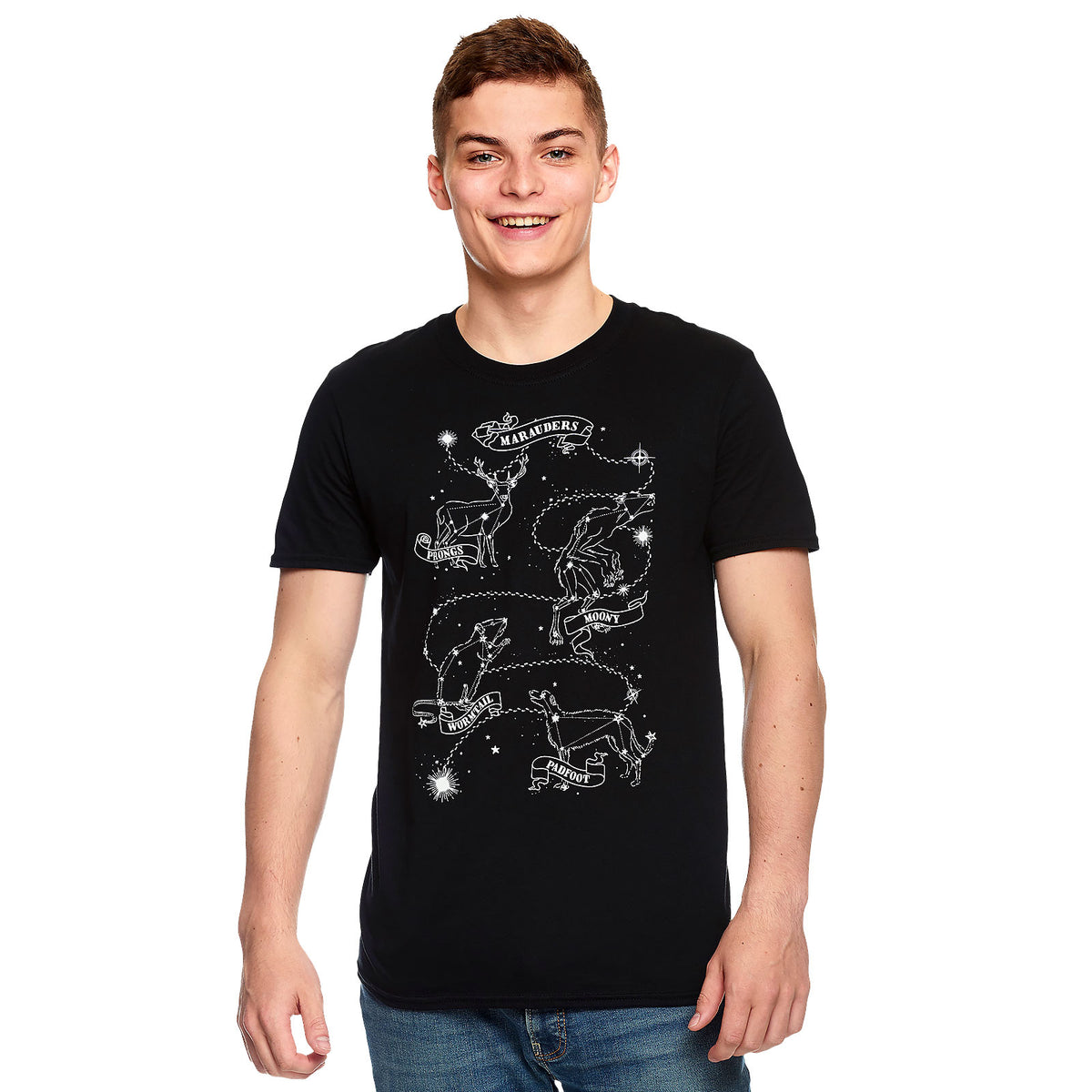 Productafbeelding Harry Potter - Marauders Astrologie T-Shirt Zwart