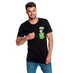 Productafbeelding Rick en Morty - Tiny Pocket Rick T-shirt zwart