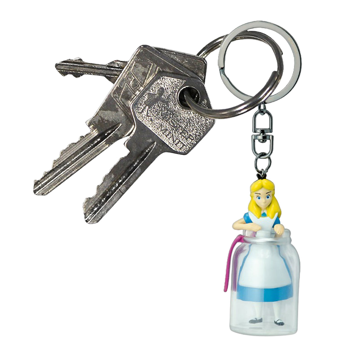 Productafbeelding Alice in Wonderland - Alice in Fles 3D Sleutelhanger