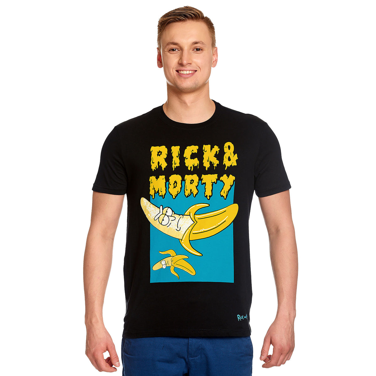Productafbeelding Rick en Morty - Low Hanging Banana T-Shirt zwart