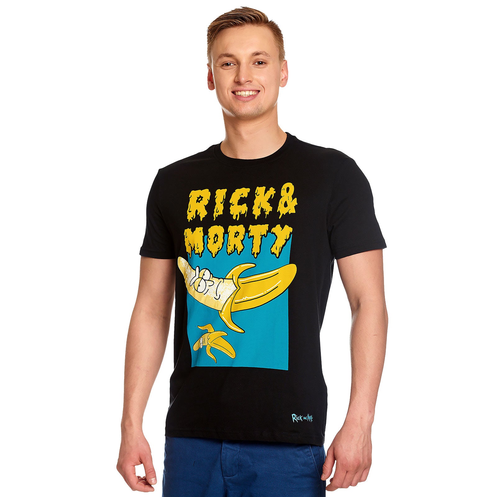 Productafbeelding Rick en Morty - Low Hanging Banana T-Shirt zwart