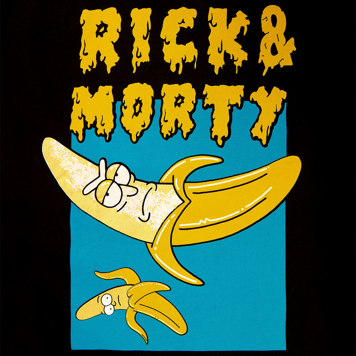 Productafbeelding Rick en Morty - Low Hanging Banana T-Shirt zwart