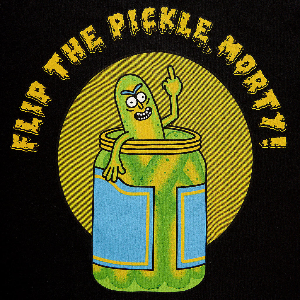 Productafbeelding Rick en Morty - Flip the Pickle T-shirt zwart