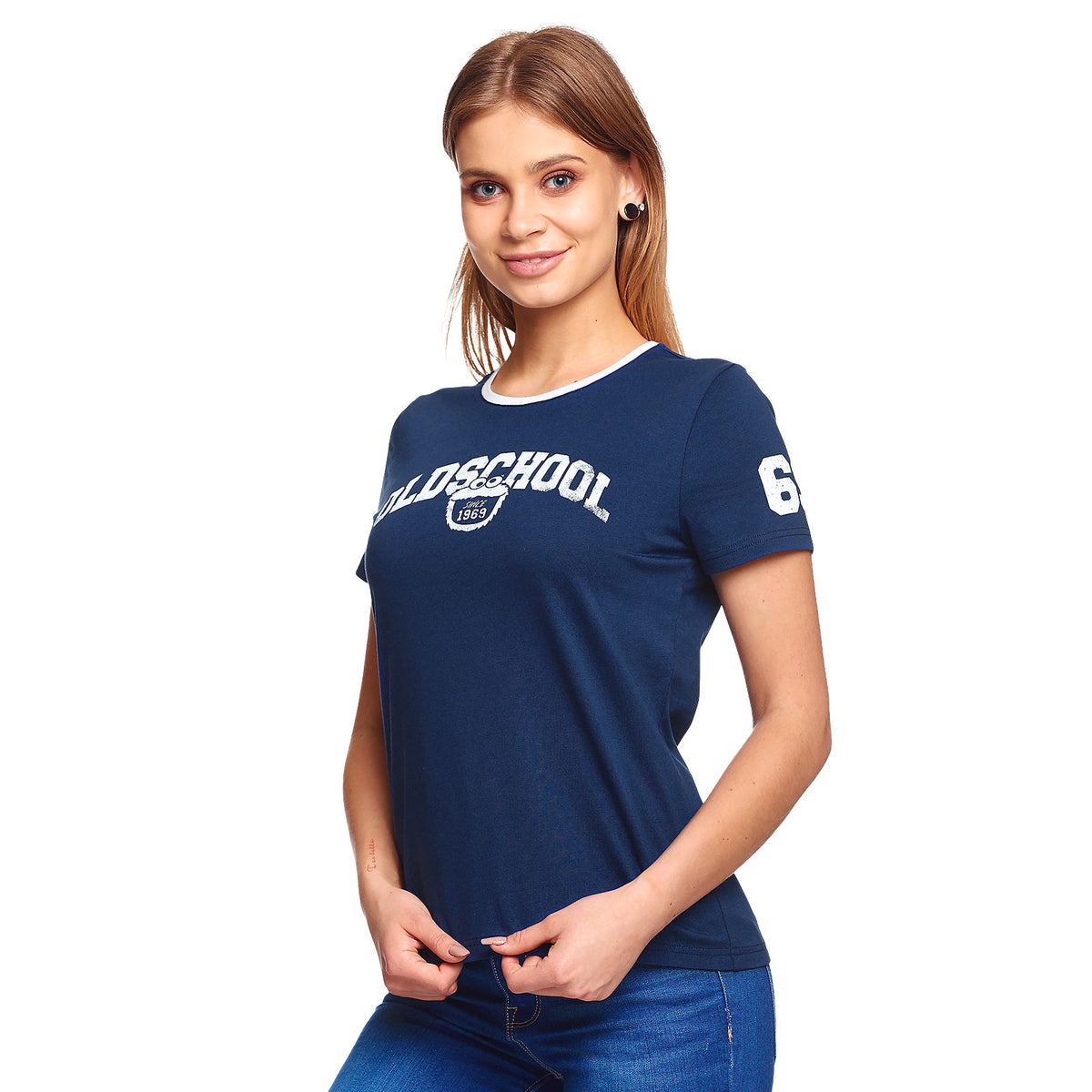 Productafbeelding Sesamstraat - Oldschool Dames T-shirt Blauw