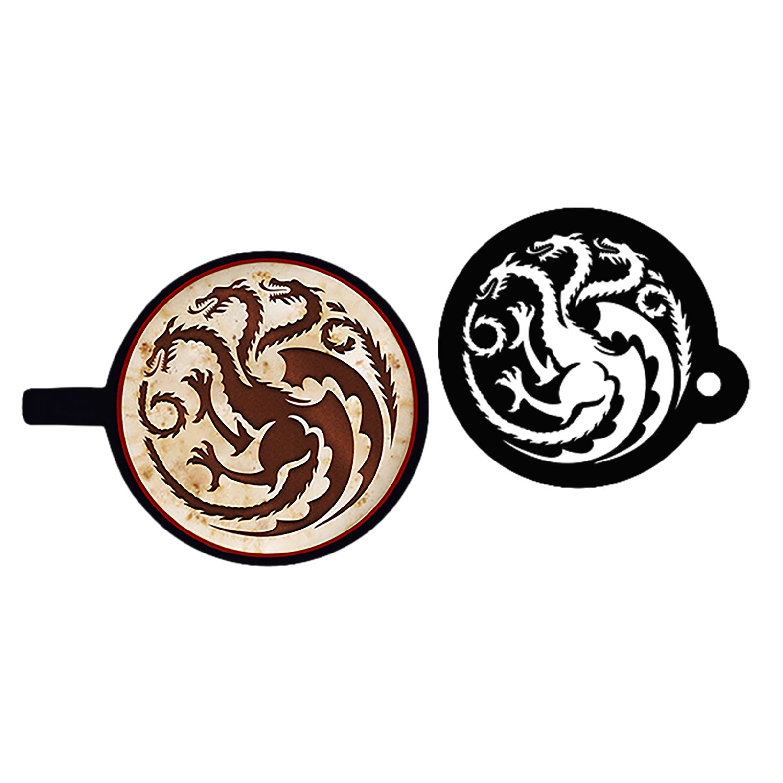 Productafbeelding Game of Thrones - Huis Targaryen mok met sjabloon