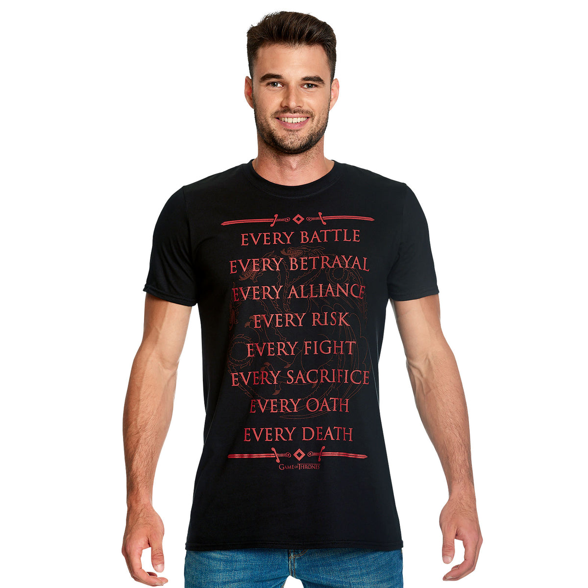 Productafbeelding Targaryen Voor De Troon T-Shirt zwart - Game of Thrones