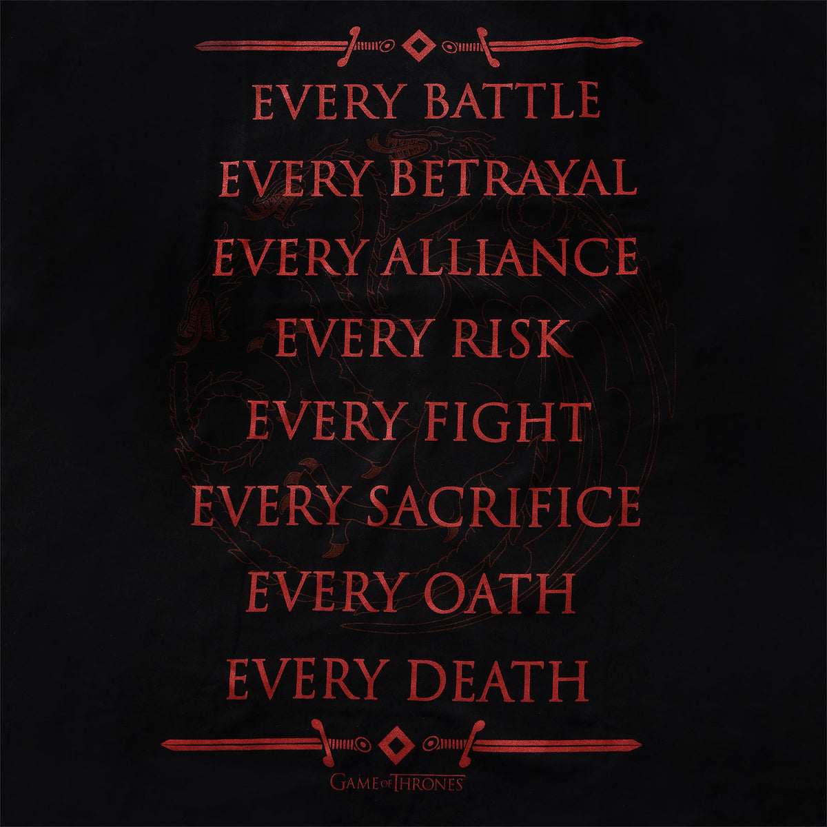 Productafbeelding Targaryen Voor De Troon T-Shirt zwart - Game of Thrones