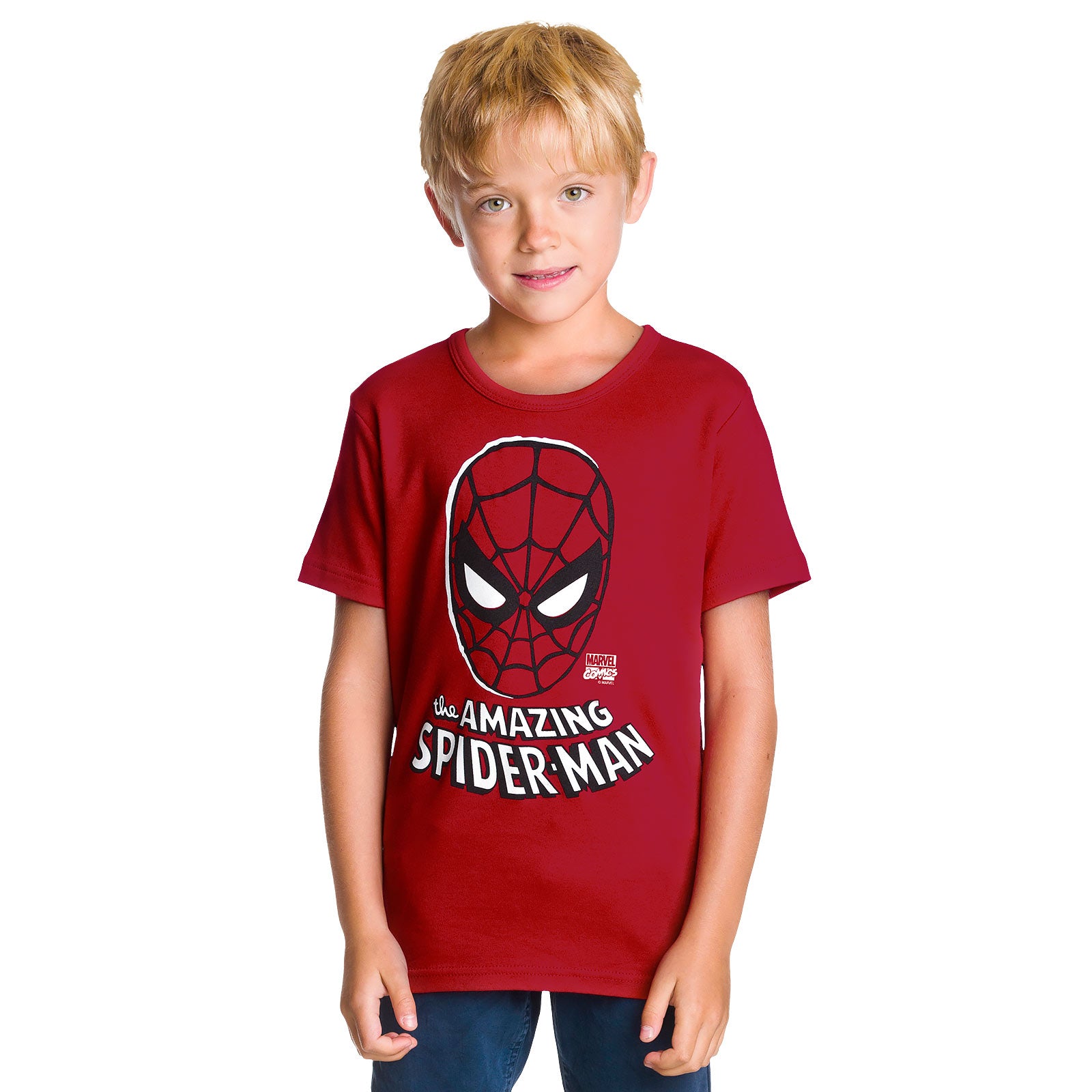 Productafbeelding Spider-Man - Face Kinder T-Shirt rood