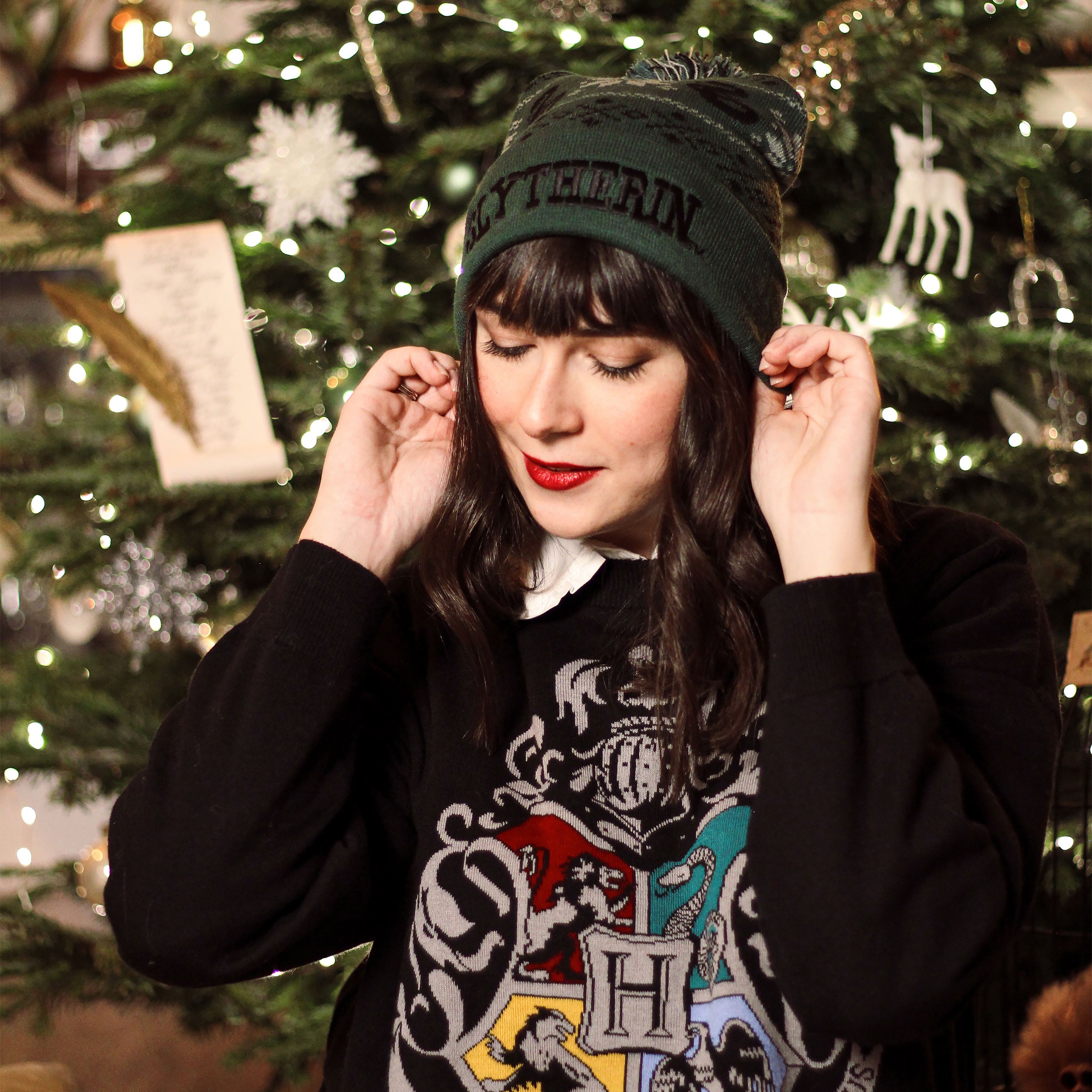 Productafbeelding Harry Potter - Slytherin Noorse muts groen