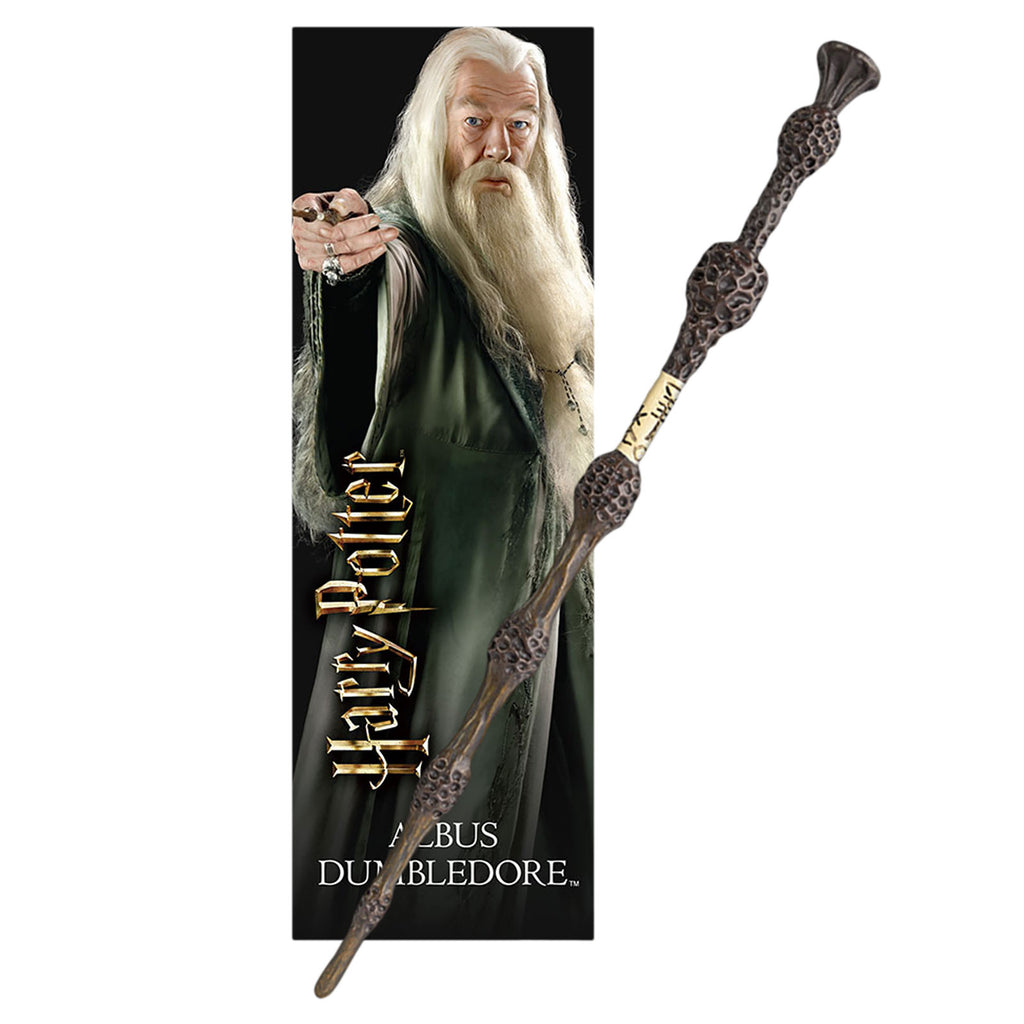 Productafbeelding Dumbledore Toverstaf voor Jonge Tovenaars met Boekenlegger - Harry Potter