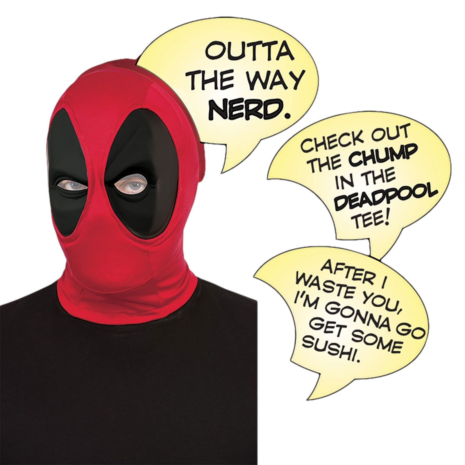 Productafbeelding Deadpool - Masker met Spreekbellen