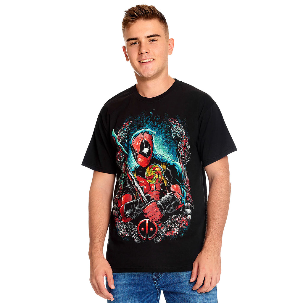 Productafbeelding Deadpool - Lollipop T-shirt Zwart