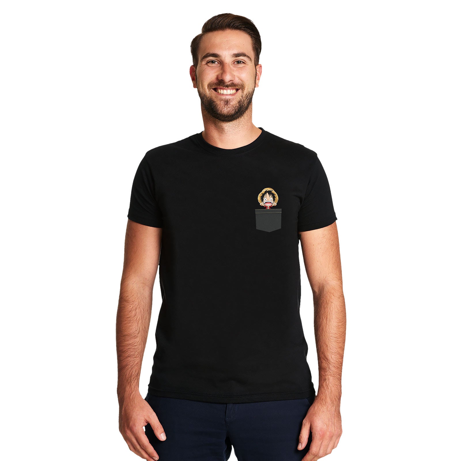 Productafbeelding One Piece - Pocket Luffy T-Shirt zwart