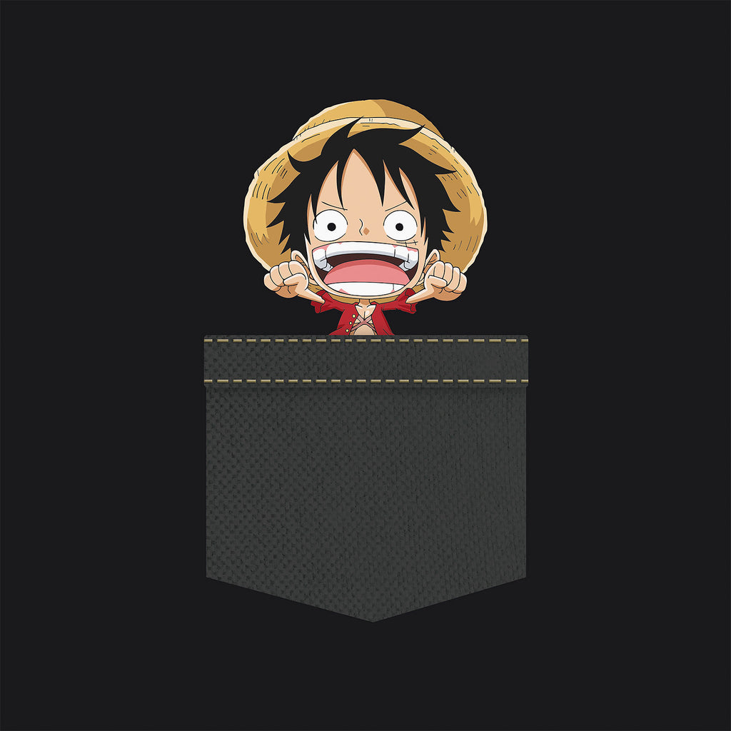 Productafbeelding One Piece - Pocket Luffy T-Shirt zwart