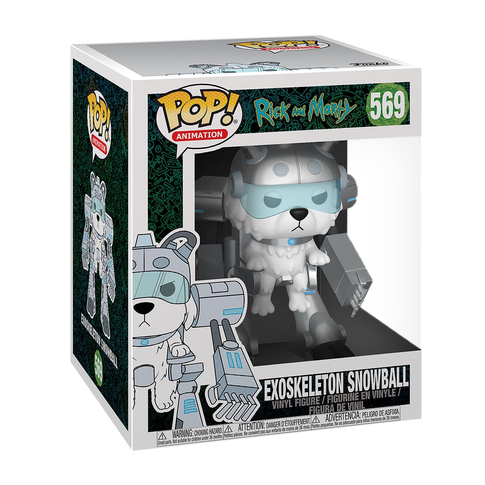 Productafbeelding Rick and Morty - Exoskelet Sneeuwbal Funko Pop Figurine 14 cm