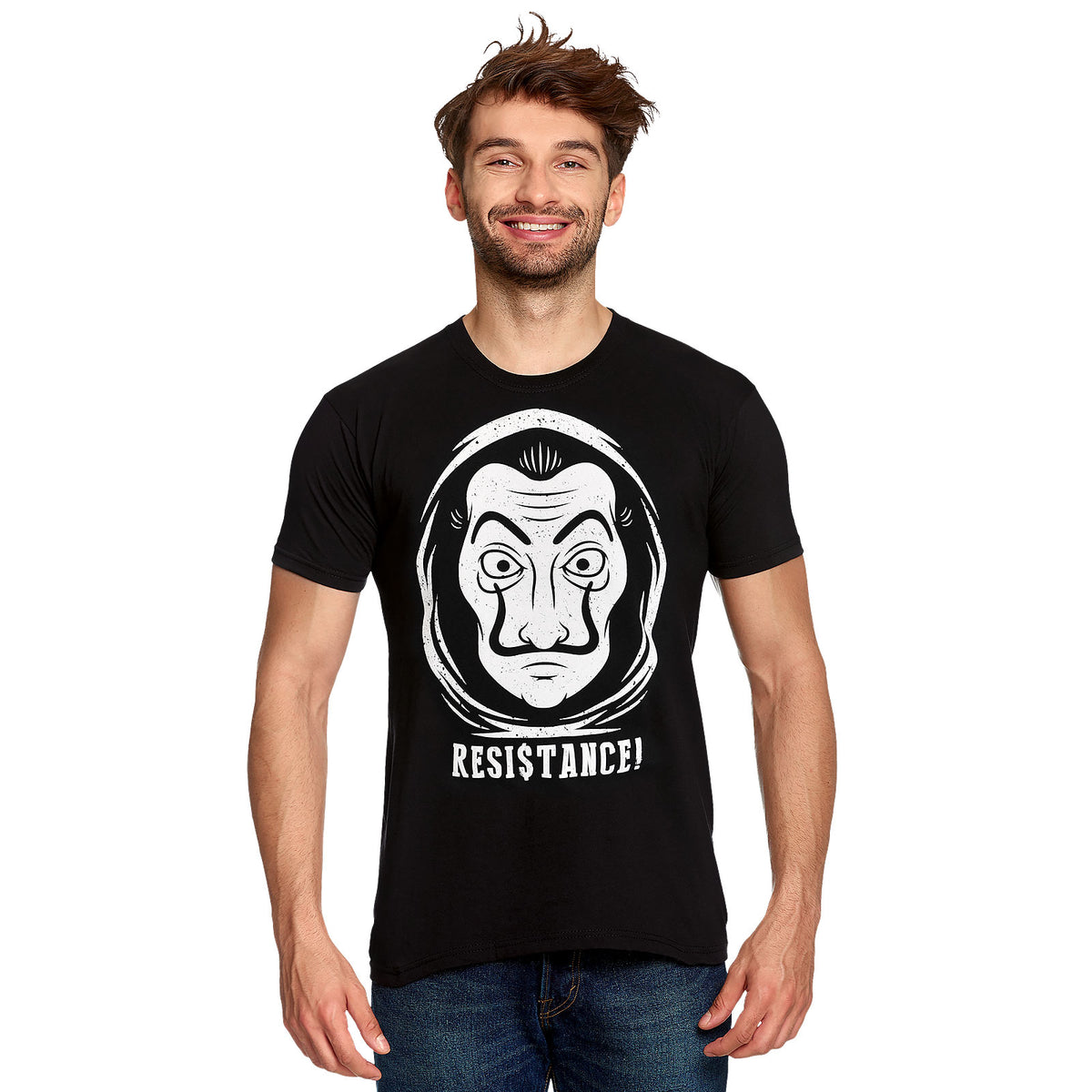 Productafbeelding Resistance T-Shirt voor fans van La Casa de Papel zwart