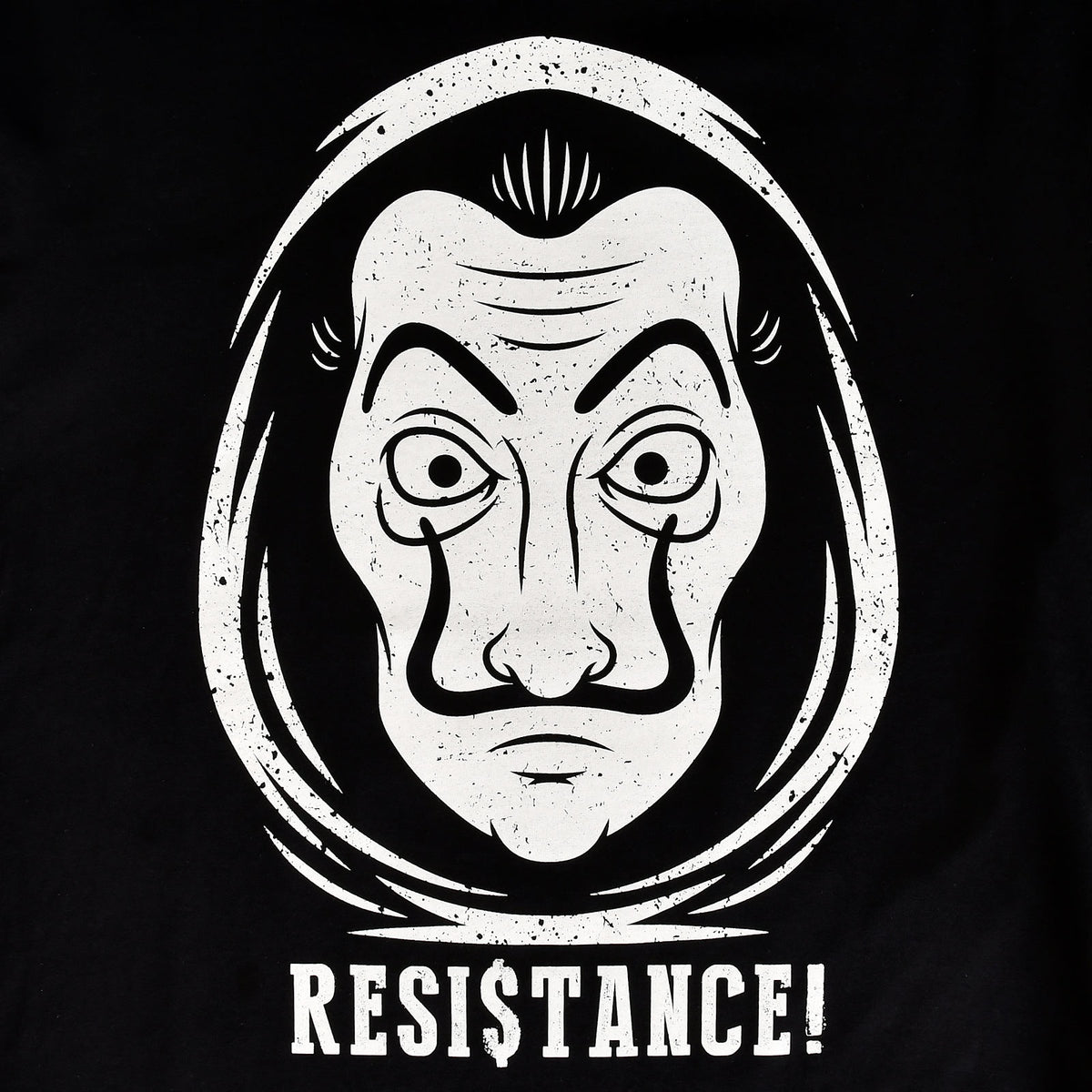 Productafbeelding Resistance T-Shirt voor fans van La Casa de Papel zwart
