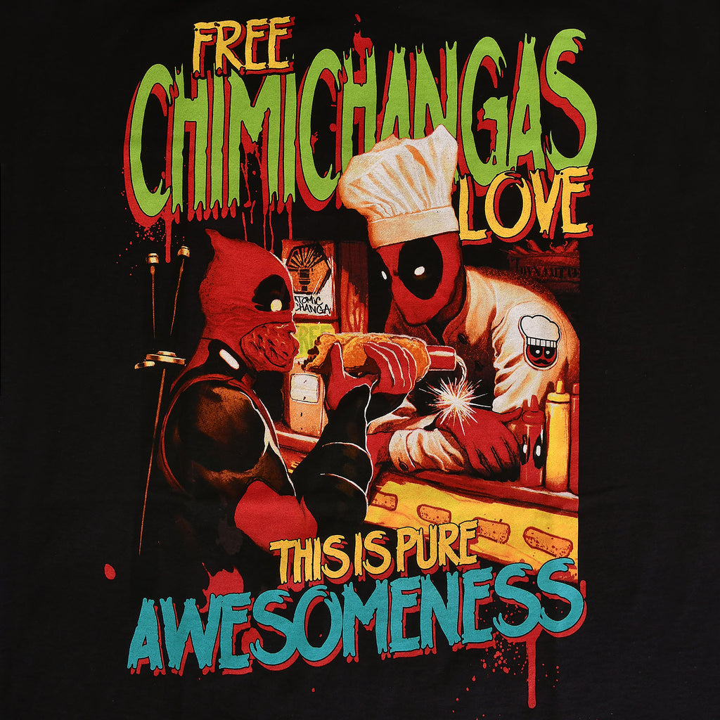Productafbeelding Deadpool - Chimichangas Love T-shirt zwart