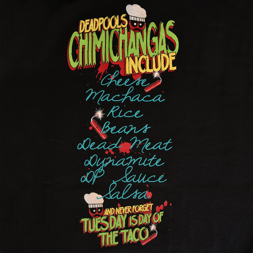 Productafbeelding Deadpool - Chimichangas Love T-shirt zwart