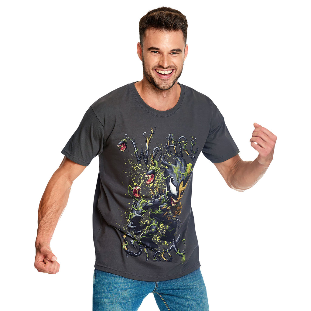 Productafbeelding Guardians of the Galaxy - Venomized Groot T-shirt grijs