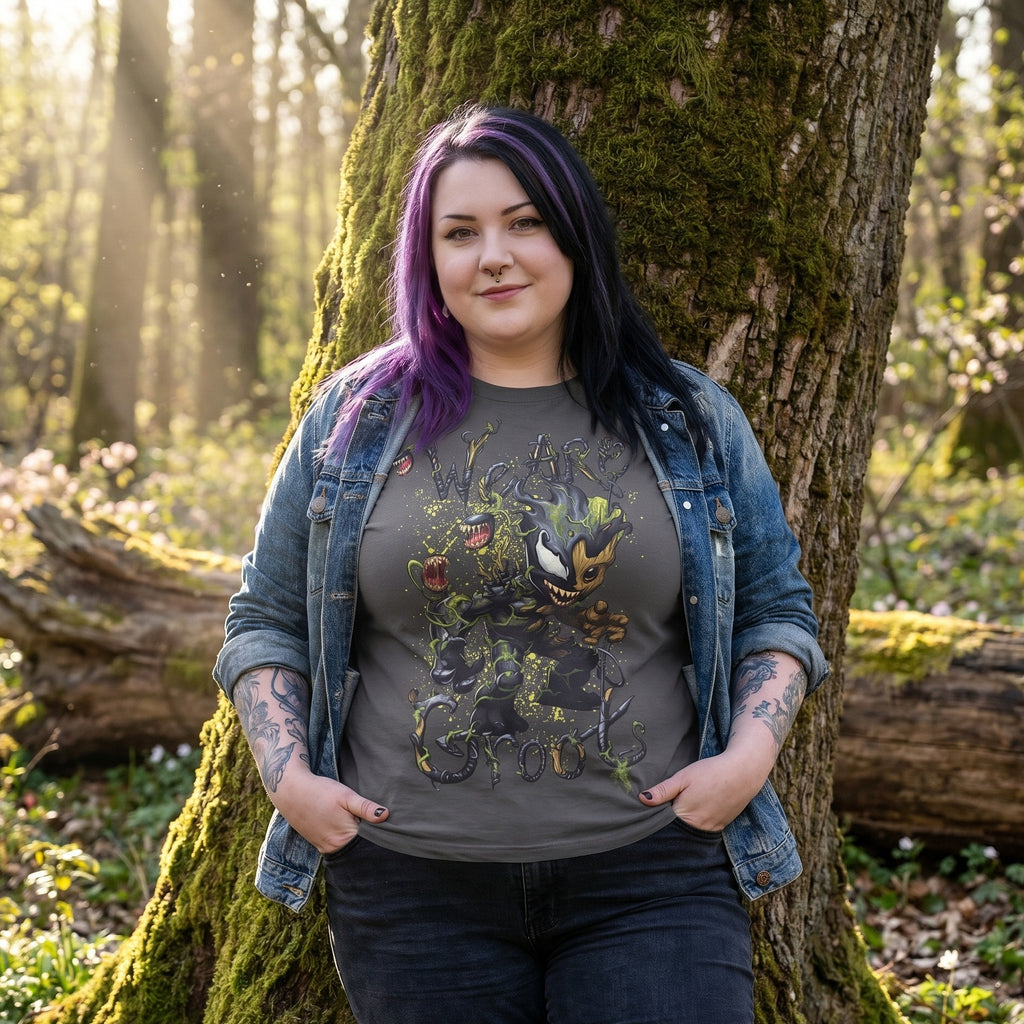 Productafbeelding Guardians of the Galaxy - Venomized Groot T-shirt grijs