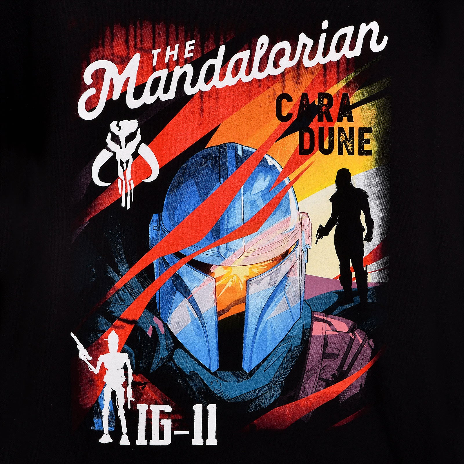 Productafbeelding Het Mandalorian Hunters T-Shirt zwart - Star Wars