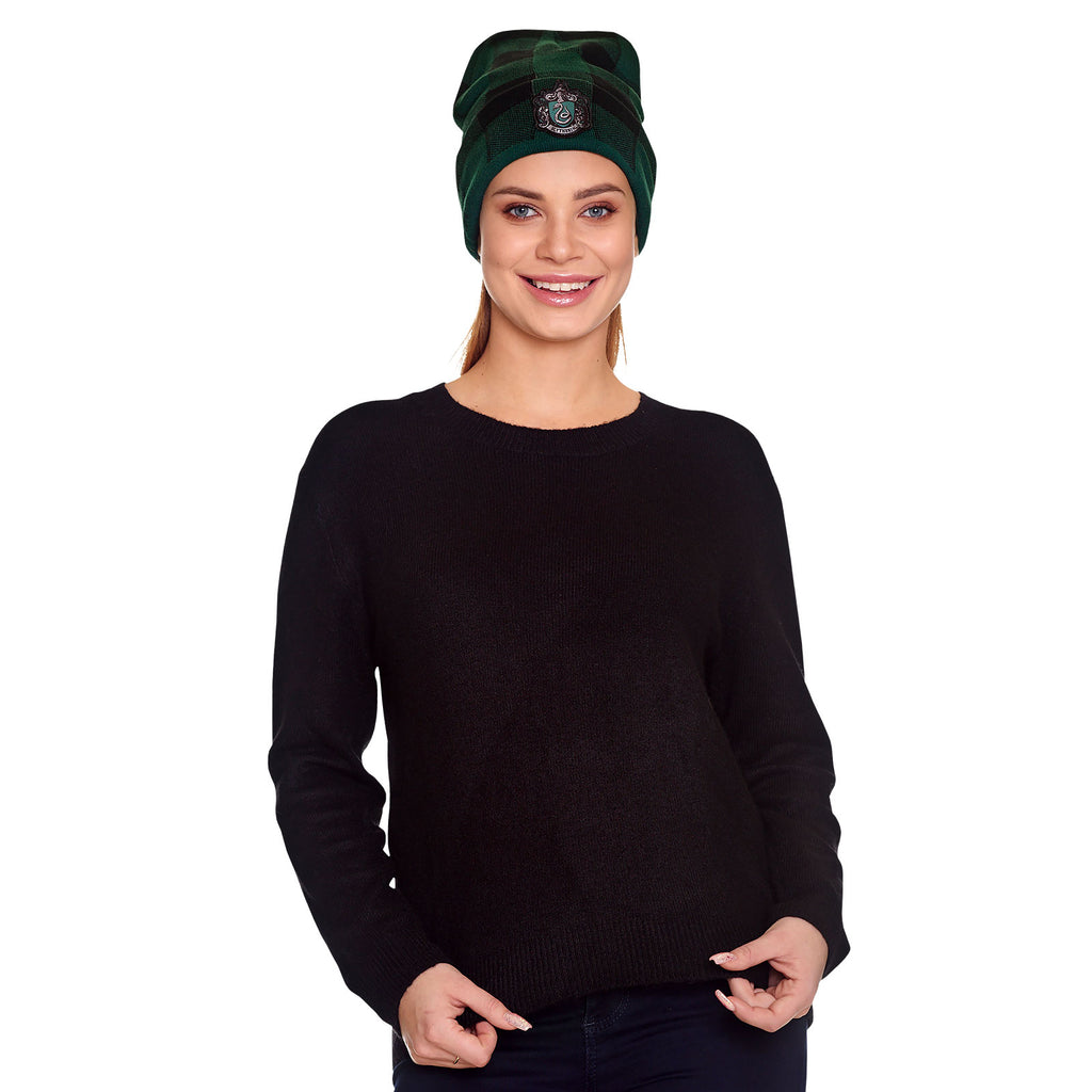 Productafbeelding Harry Potter - Slytherin Wapen Geruite Muts
