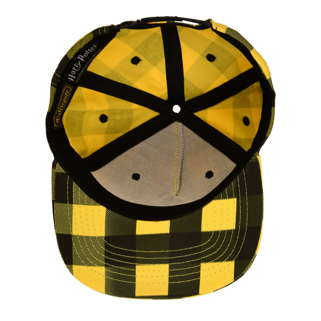 Product image Harry Potter - Hufflepuff Crest Checkered Snapback Cap
