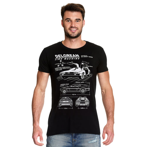 Productafbeelding Terug naar de Toekomst - DeLorean T-shirt zwart
