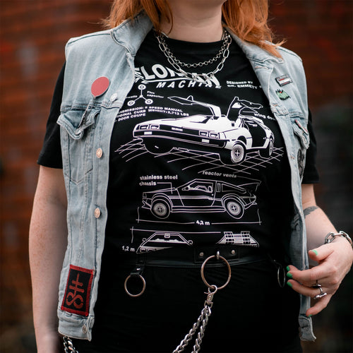 Productafbeelding Terug naar de Toekomst - DeLorean T-shirt zwart