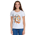 Productafbeelding Star Wars - Rolling Droids Dames T-Shirt Wit