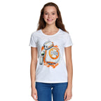 Productafbeelding Star Wars - Rolling Droids Dames T-Shirt Wit