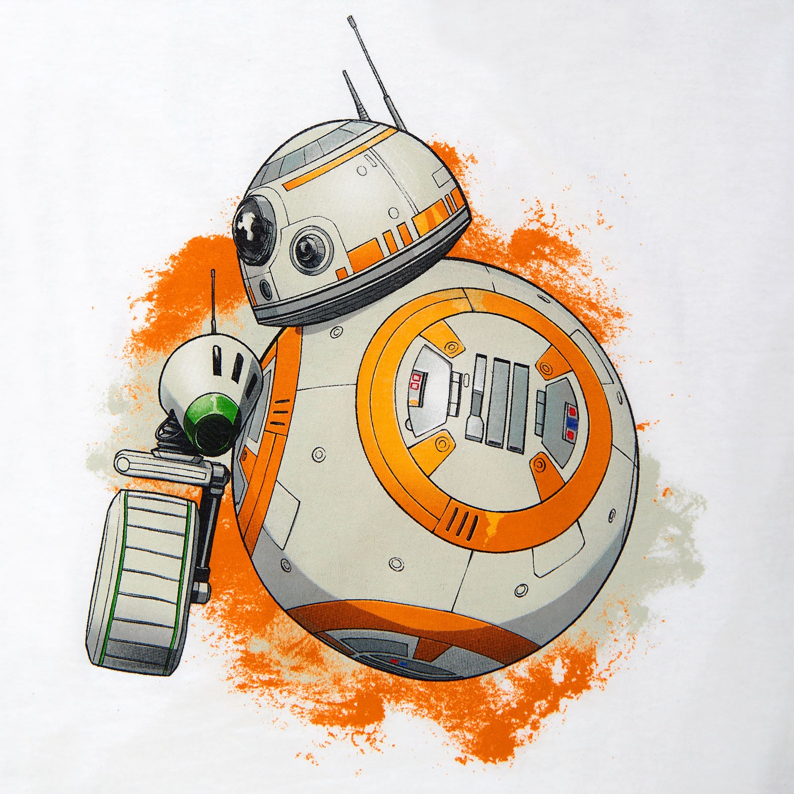 Productafbeelding Star Wars - Rolling Droids Dames T-Shirt Wit