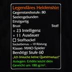 Productafbeelding Niveau-60-Item Legendarische Helden Klassiek T-Shirt Zwart