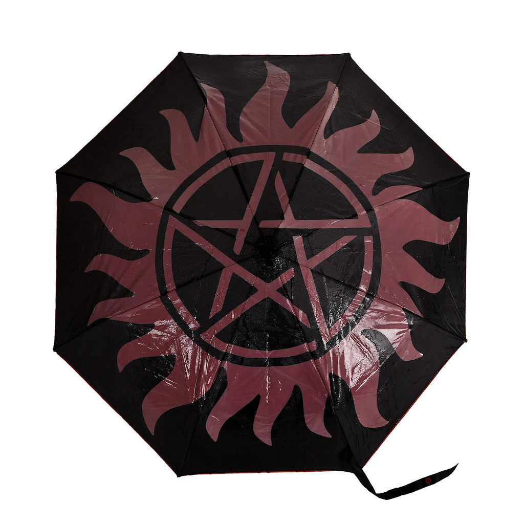 Productafbeelding Supernatural - Anti Bezit Symbool Paraplu met Aqua Effect