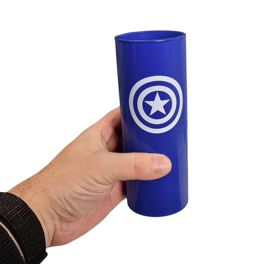 Productafbeelding Captain America - Schild Logo Glas blauw